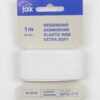 Hvid elastik 30 mm, 1 m. -
