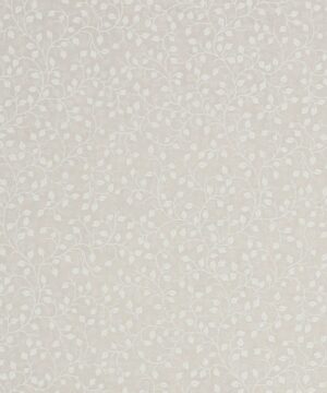 Lysegrå snerler og blade på lys grå bund - Patchwork - QT fabrics