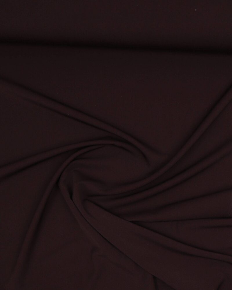 Mørk aubergine - Polyester m. stræk - Info mangler