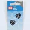 Prym sort hjerte trykknap, ø 18 mm -