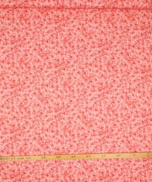 Små blomster i røde/rosa nuancer - Patchwork - P&B Textiles