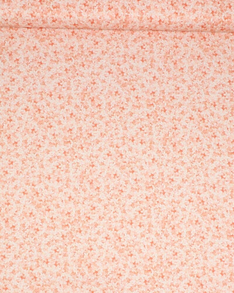 Små blomster i lakse/pudderfarvet nuancer - Patchwork - P&B Textiles