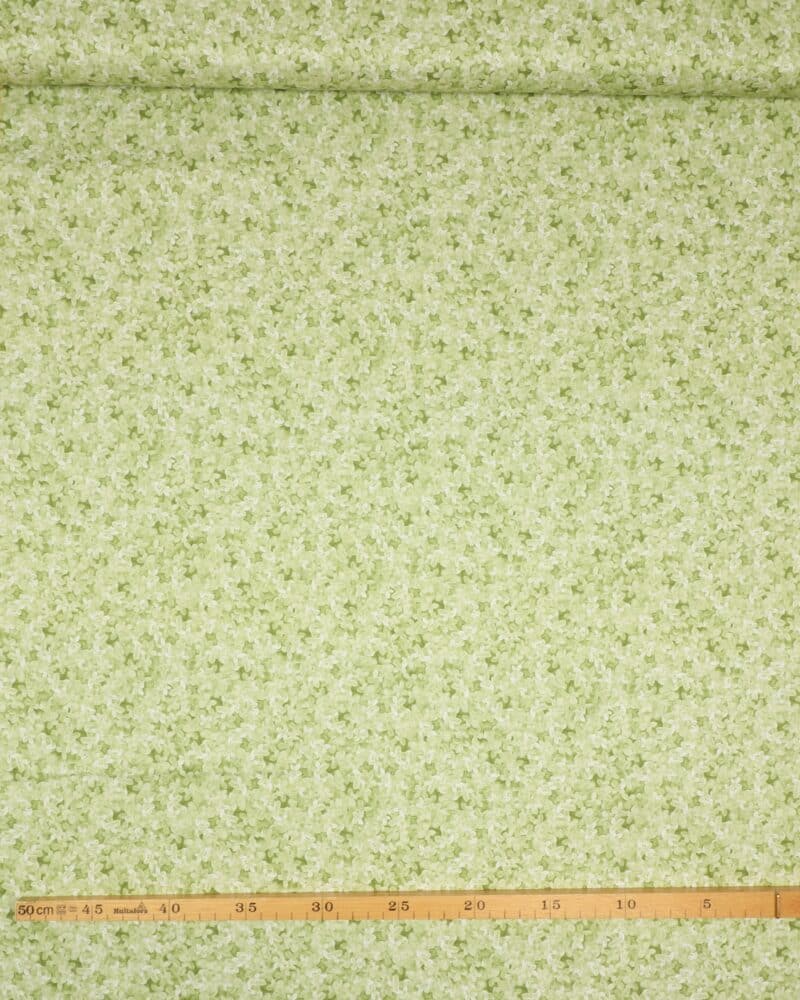 Små blomster i grønne nuancer - Patchwork - P&B Textiles
