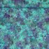 Turkis, grønne og lilla nuancer m. blomster - Bali - Eyelike Fabrics