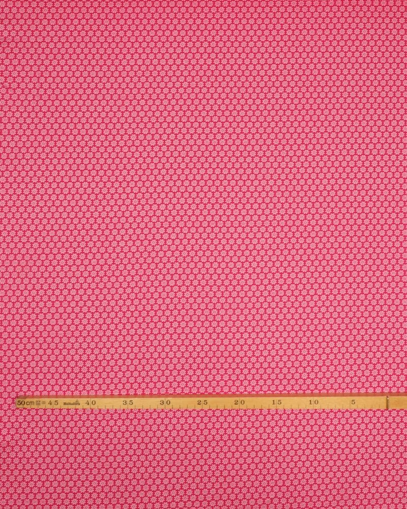 Småt blomstermønster, pink - Jersey - Info mangler