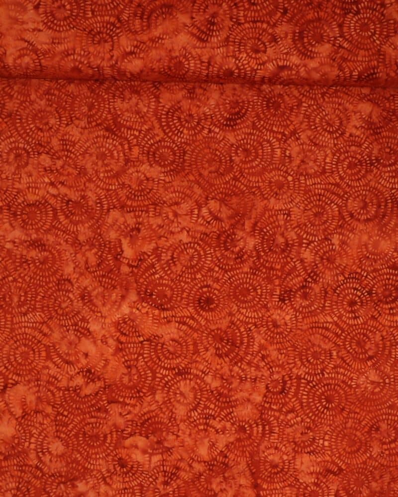 Rustfarvet cirkelmønster - Bali - Eyelike Fabrics
