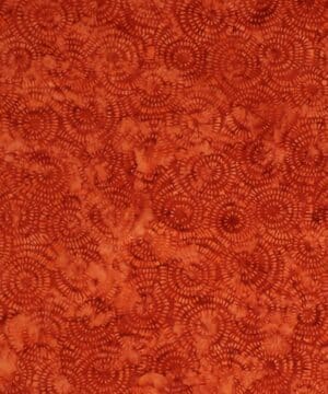 Rustfarvet cirkelmønster - Bali - Eyelike Fabrics