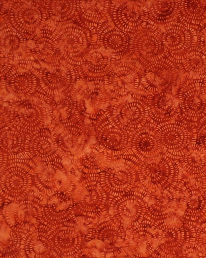 Rustfarvet cirkelmønster - Bali - Eyelike Fabrics