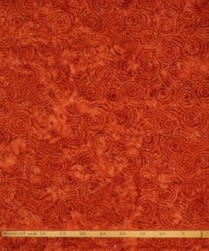 Rustfarvet cirkelmønster - Bali - Eyelike Fabrics