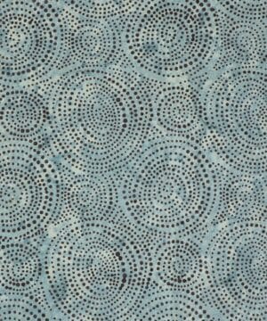 Blå nuancer med cirkelmønster - Bali - Eyelike Fabrics