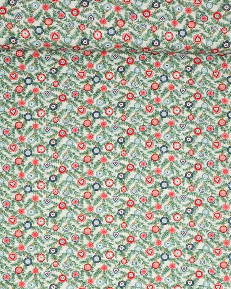 A woodland christmas, pynt på grangrene - Liberty - Liberty Fabrics