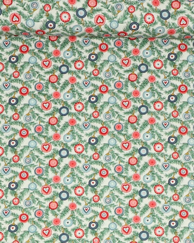 A woodland christmas, pynt på grangrene - Liberty - Liberty Fabrics