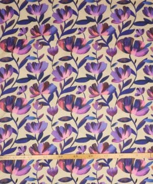 Luminous daydream, blomster på lysegul bund - Patchwork - RJR Fabrics