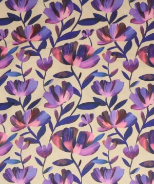 Luminous daydream, blomster på lysegul bund - Patchwork - RJR Fabrics