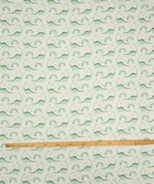 Langhalset dinoer - Double Gauze blestof/musselin stof - Swafing