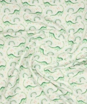 Langhalset dinoer - Double Gauze blestof/musselin stof - Swafing
