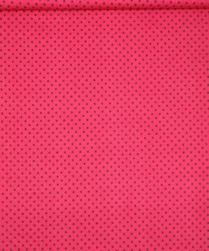 Pink med sort prik - Fløjl