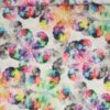 Multifarvet mønster på hvid - Polyester/bomuld - Swafing
