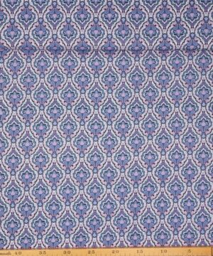 Mønster i lilla og blå nuancer - Patchwork