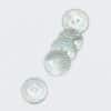 Stribet lyseblå - Perlemor 18 mm -