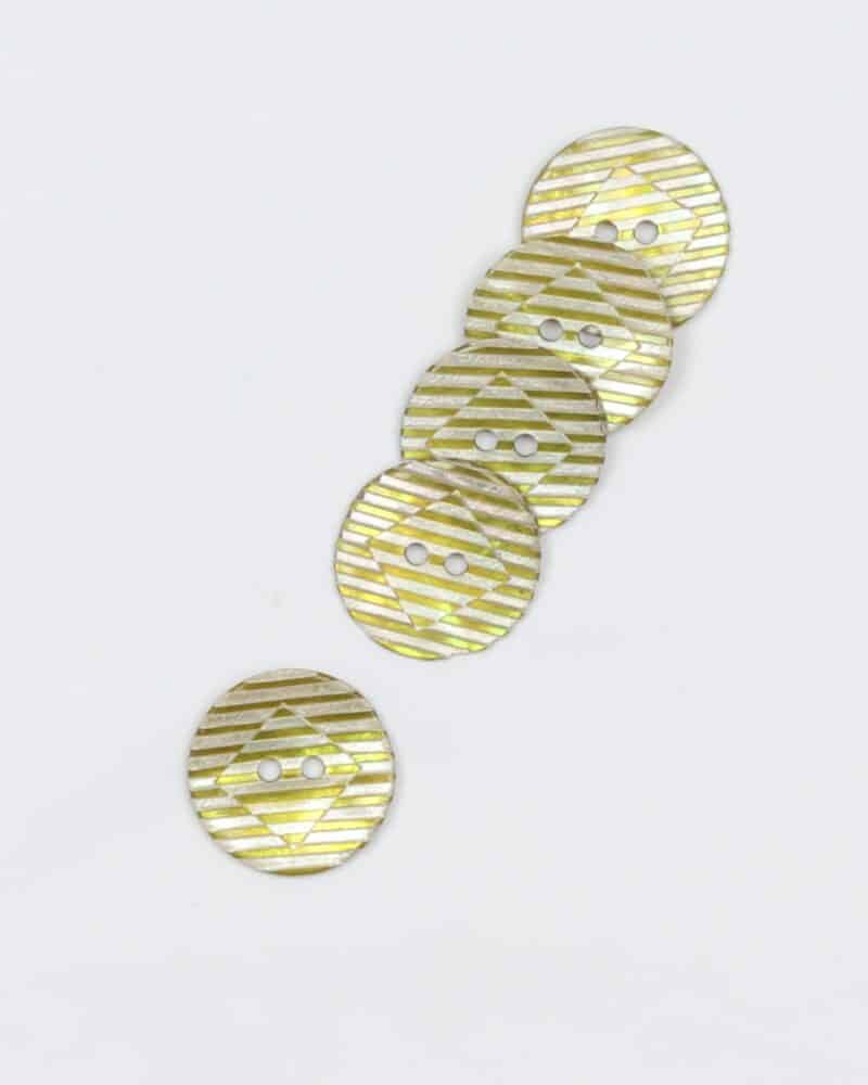 Stribet lime - Perlemor 18 mm -