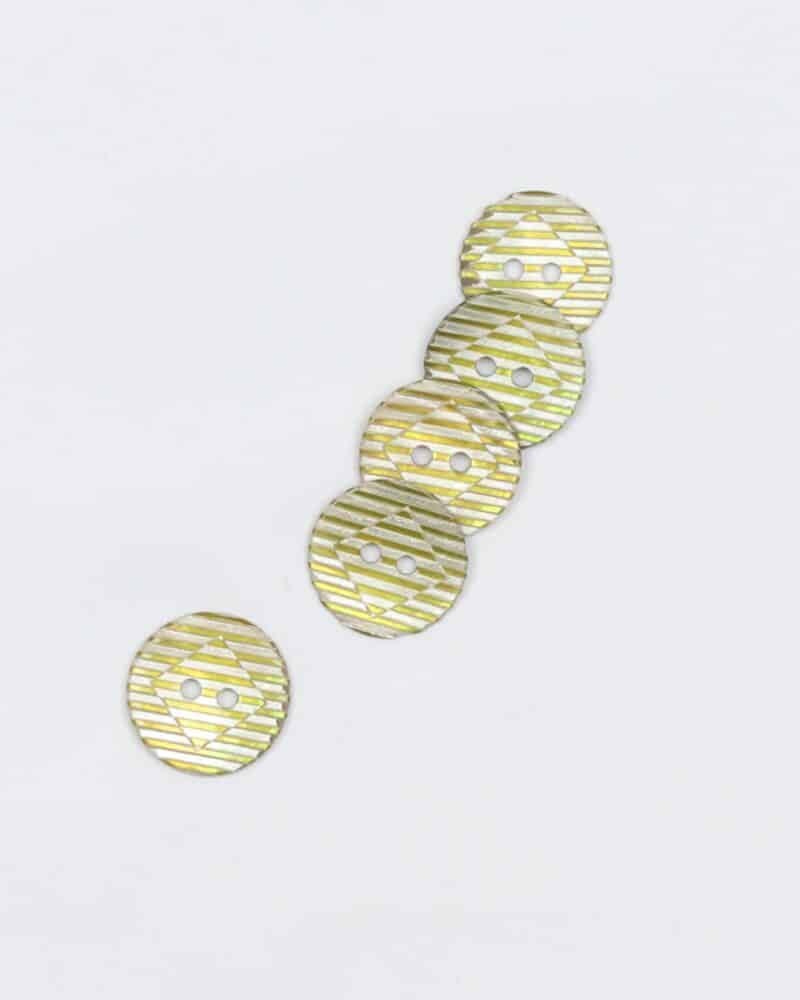 Stribet lime - Perlemor 15 mm -