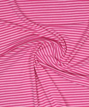 Pink/lyserød striber - Uld - Info mangler