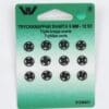 Sorte trykknapper, 12 stk 9 mm -
