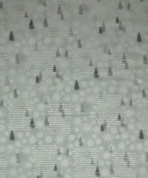 Star Sprinkle, grå med træer - Patchwork - Stoffabrics
