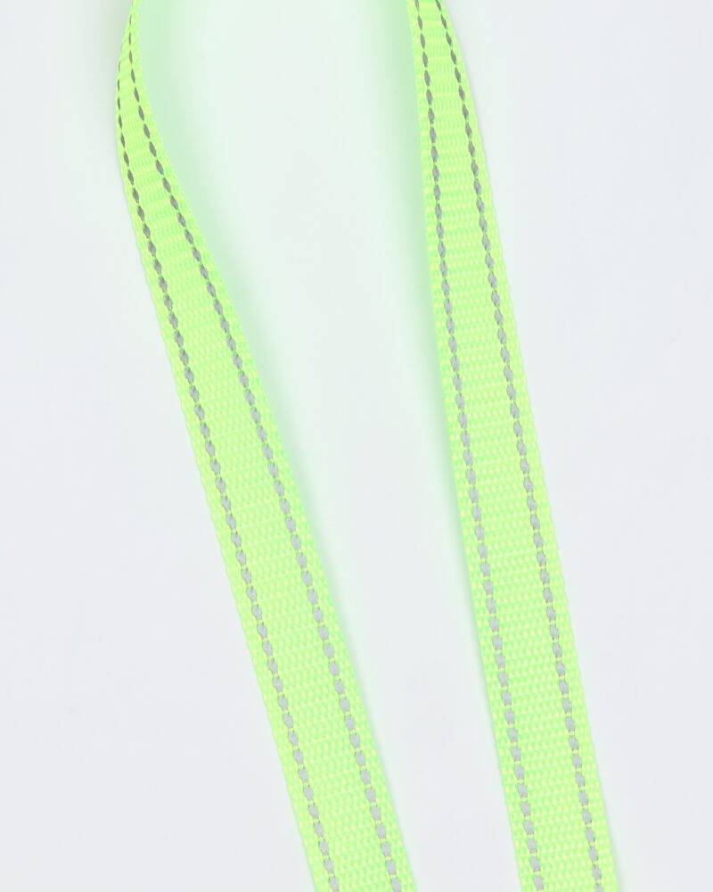 Neongrøn m. refleks - Gjordbånd 20 mm -
