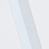 Hvid m. sølv foldeelastik - 60 mm -