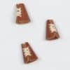 Brun skind m. snøre - Endestopper -