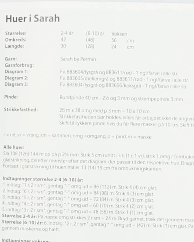 Huer str. 1-10 år og voksen - Permin -