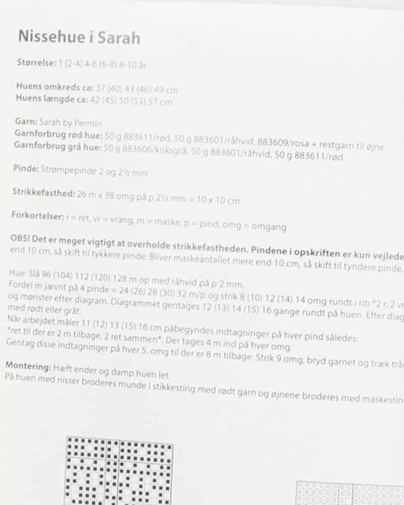 Nissehue str. 1-10 år - Permin -