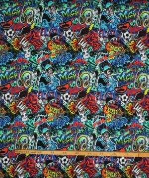 Grafitti og udstyr til fritidsaktiviteter - French Terry - Swafing