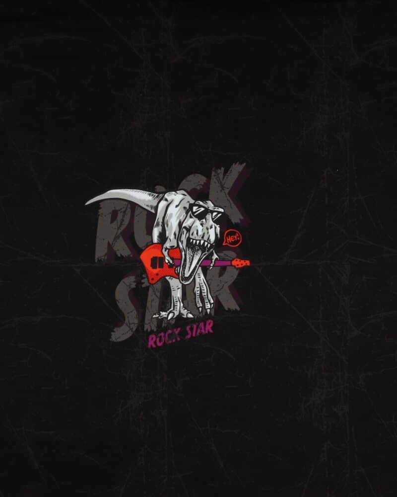 T-rex spiller guitar - French Terry rapport - Swafing