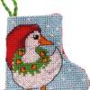 Julegåsen, lille julesok - 7x7 cm -