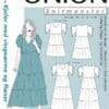 Kjole med vingeærmer og flæser str. XS-XL – Onion 2094 - Onion