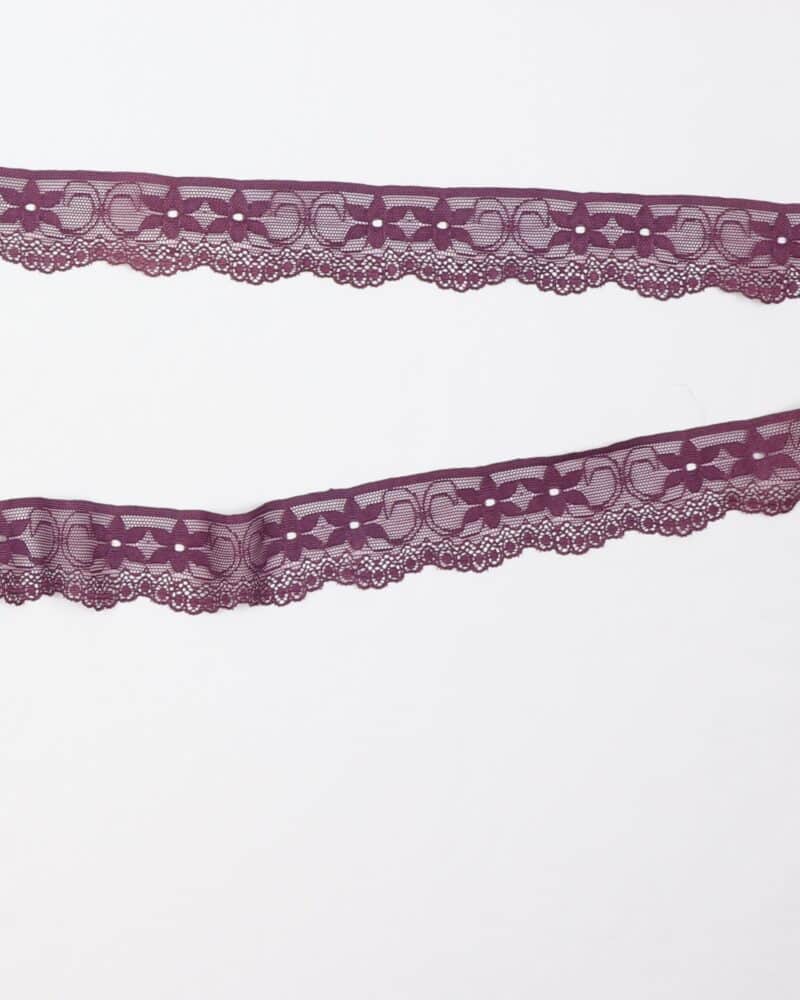 Elastisk blonde, lilla - 35 mm -