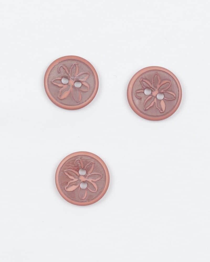 Gammelrosa m. blomst - 15 mm -