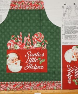 Peppermint candy, Sy et juleforklæde til børn - Patchwork rapport - Northcott