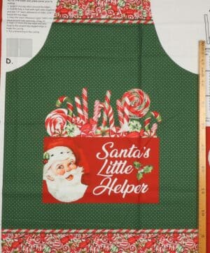 Peppermint candy, Sy et juleforklæde til børn - Patchwork rapport - Northcott