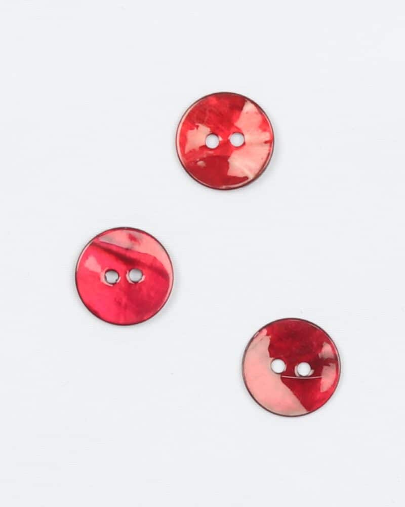 Mørkerød - Perlemor 13 mm -