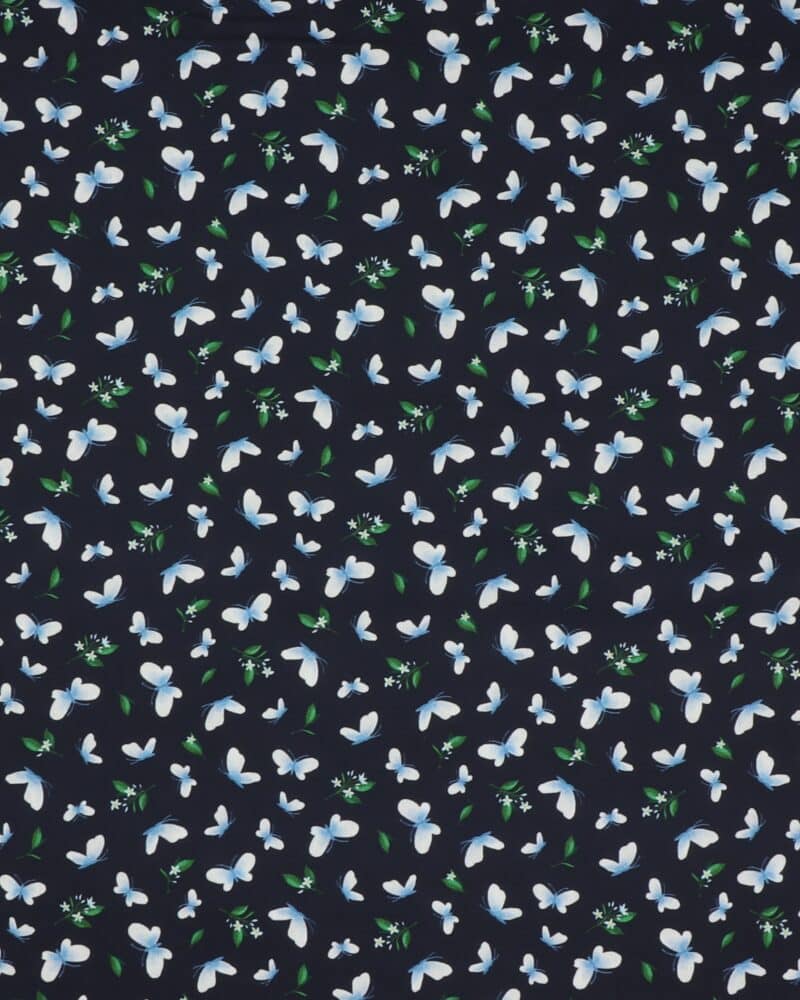 Lemon fresh, sommerfugle på blå - Patchwork - Michael Miller Fabrics