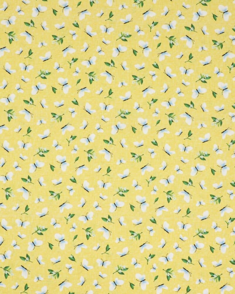 Lemon fresh, sommerfugle på gul - Patchwork - Michael Miller Fabrics