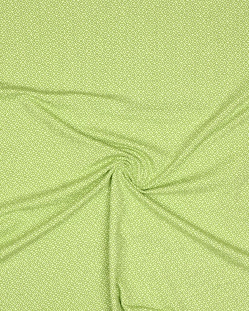 Småmønstret grøn - Jersey - Stoffabrics