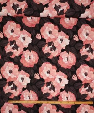 Melli, store blomster- French Terry - Swafing
