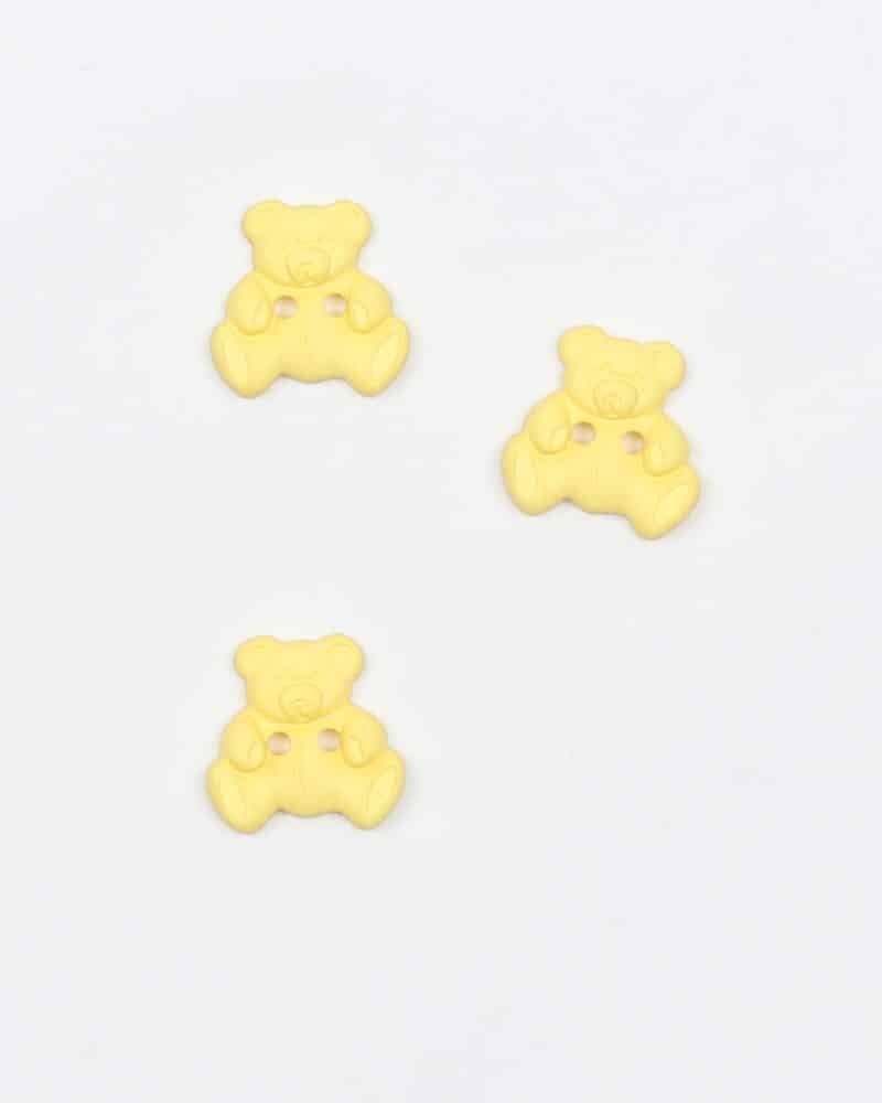 Lys gul bamse - 17 mm -