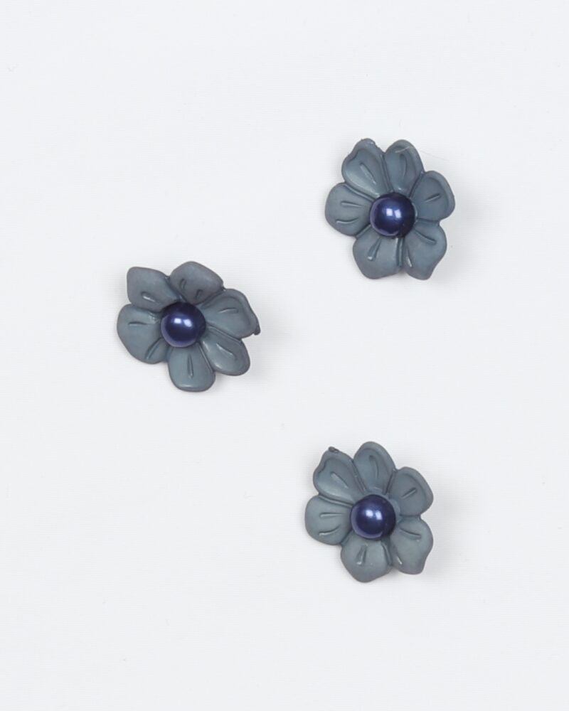 Blå blomst - 18 mm -