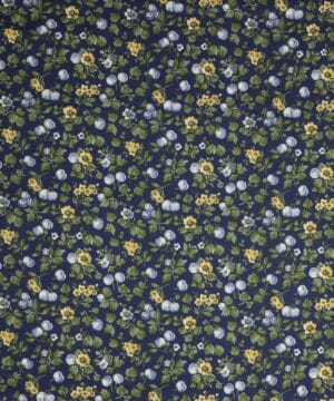 Vilde bær på blå bund - Liberty - Liberty Fabrics